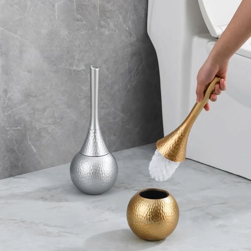 Toilet Brush Rust-Free Removable Brush Head Sculptural Design