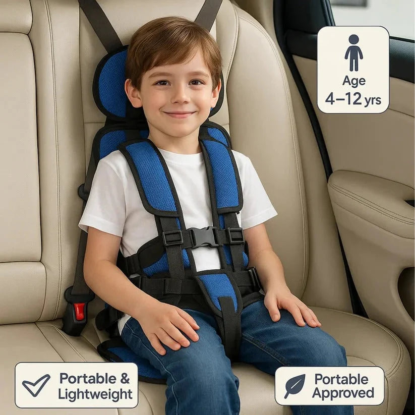 Travel Car Seat Foldable Lightweight Five-Point Harness
