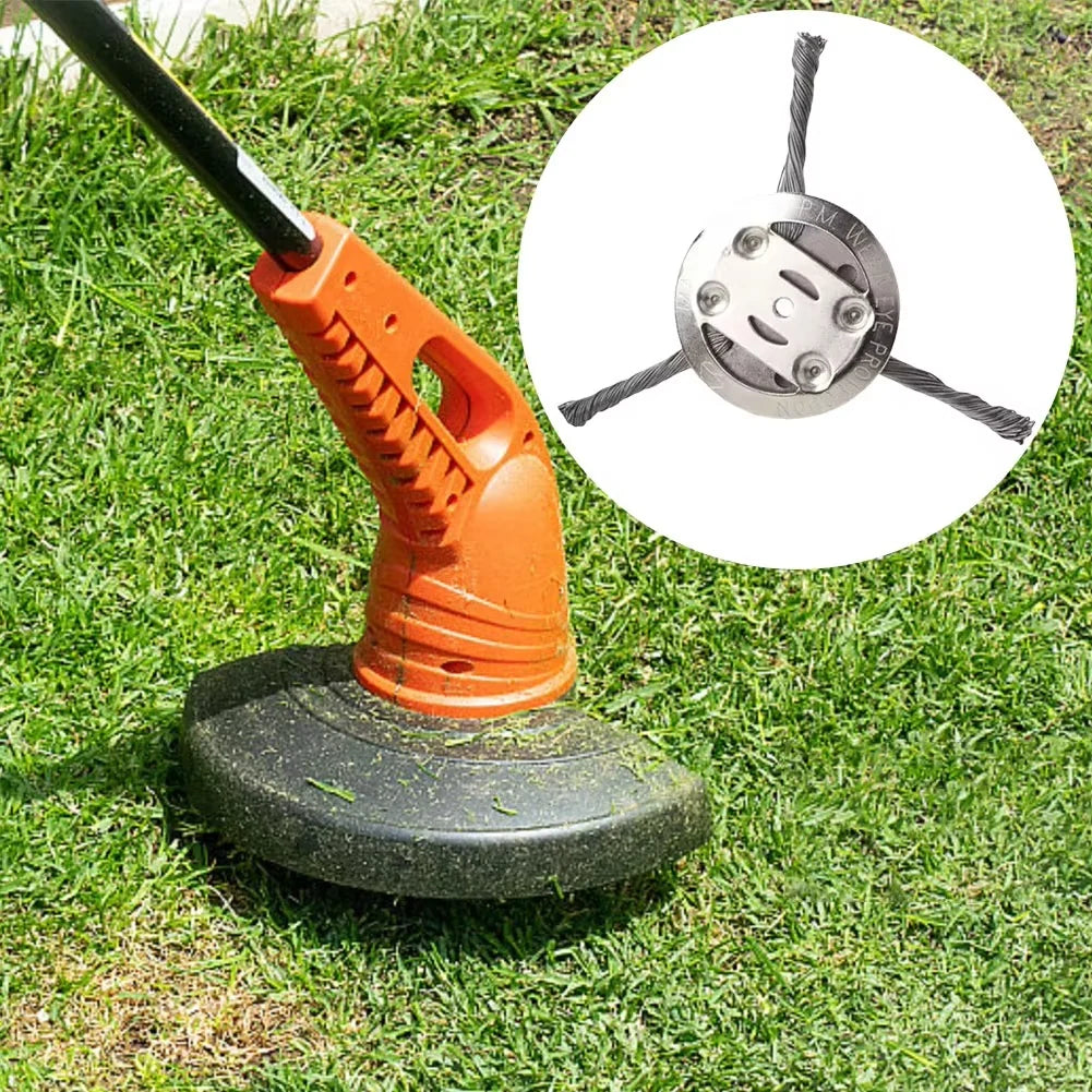 Trimmer Weed Brush Rotating Steel Wire Universal Fit