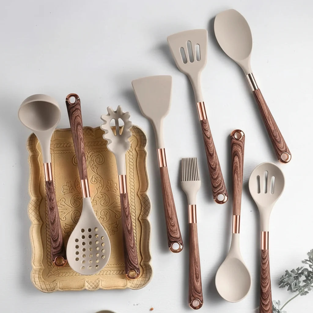 Utensil Set Heat-Resistant Silicone Set of 10