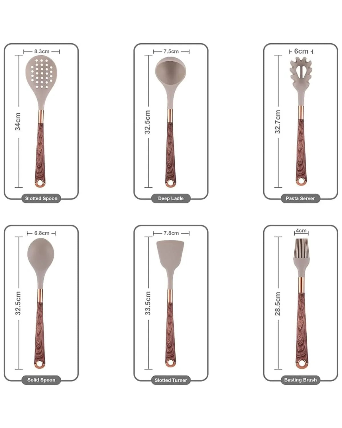 Utensil Set Heat-Resistant Silicone Set of 10