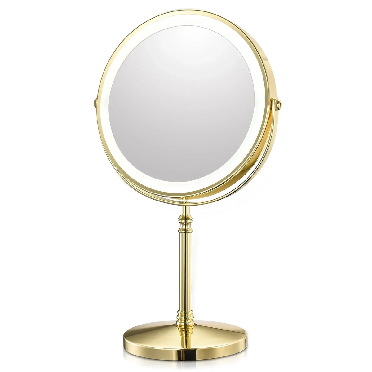 Vanity Mirror Double-Sided 10x Magnification LED USB Rechargeable
