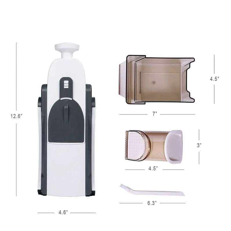 Vegetable Slicer 5-in-1 Adjustable Thickness Dishwasher-Safe