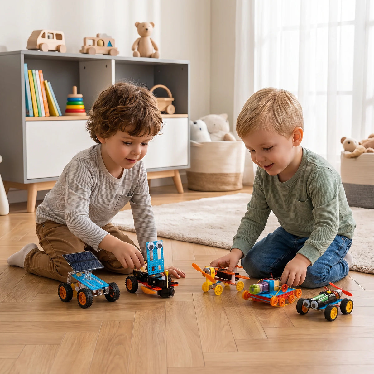 Vehicle Building Kit STEM 5-in-1 Reusable Parts