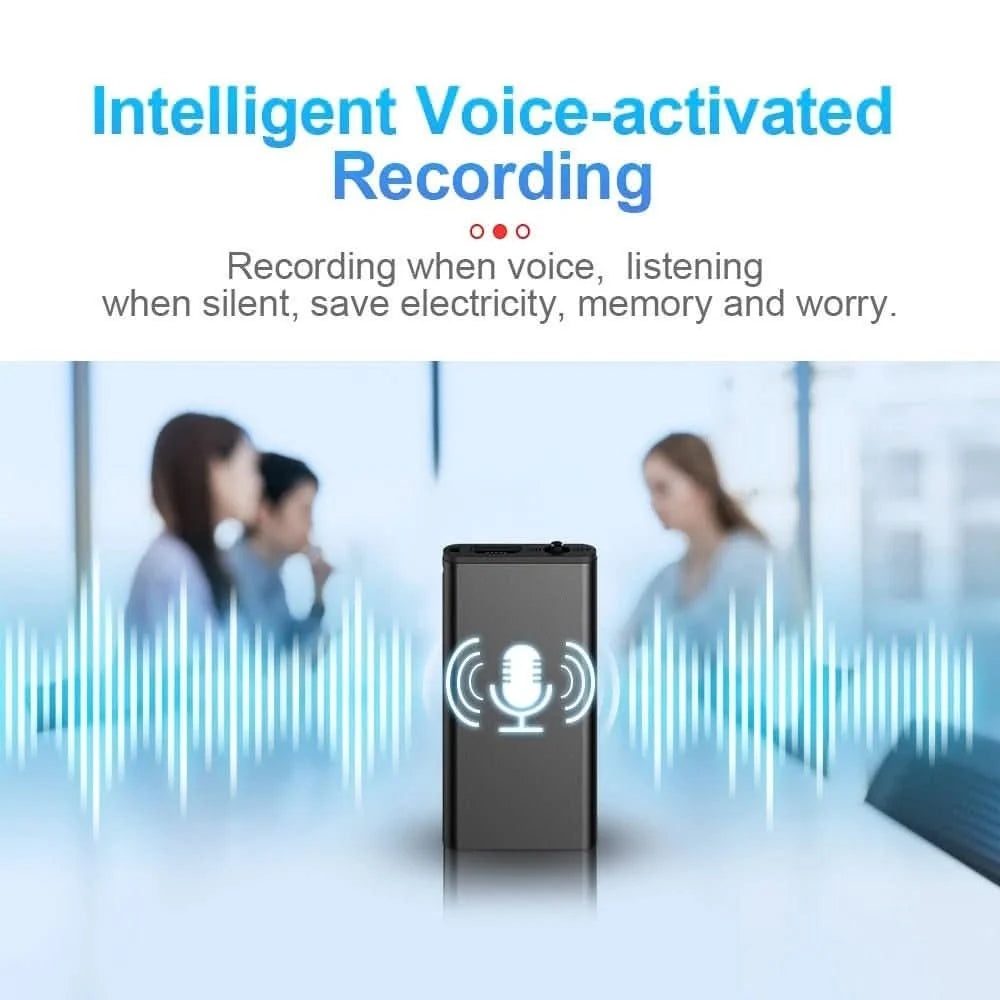 Voice Recorder Voice-Activated Up to 50 Hours USB-C Charging