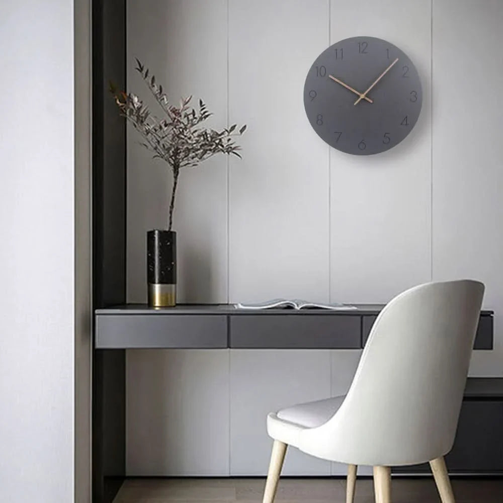 Wall Clock Silent Movement Minimalist Nordic Design