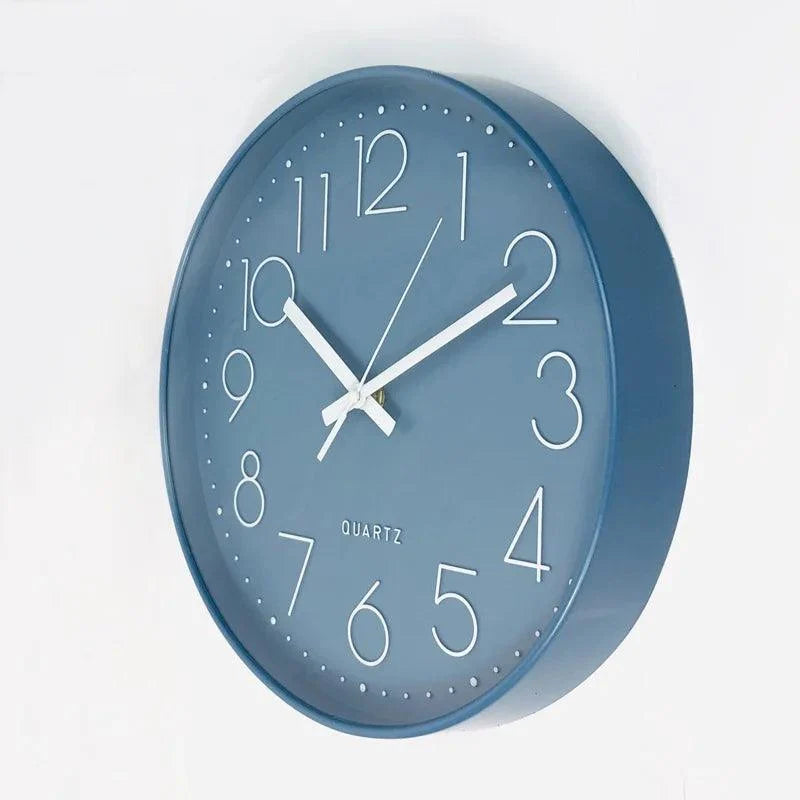 Wall Clock Silent Non-Ticking 12 Inch Easy-Read Dial