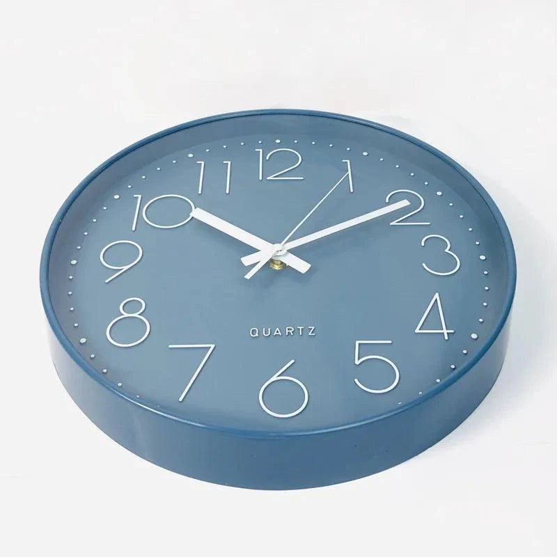 Wall Clock Silent Non-Ticking 12 Inch Easy-Read Dial