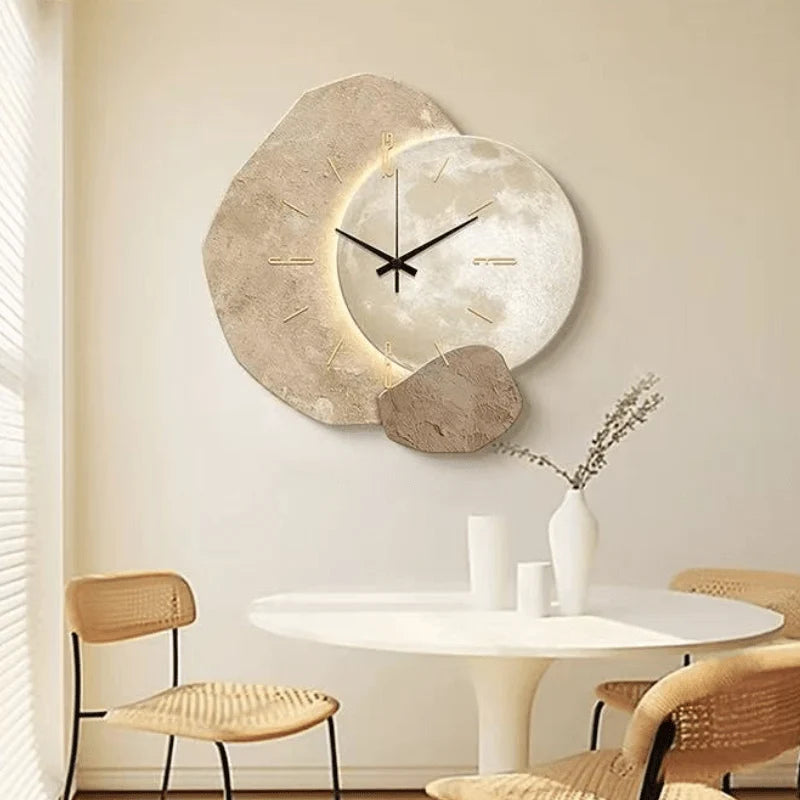 Wall Clock Silent Non-Ticking Scandinavian Design Clear Dial