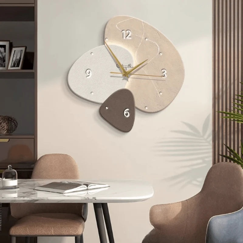 Wall Clock Silent Non-Ticking Scandinavian Design Clear Dial