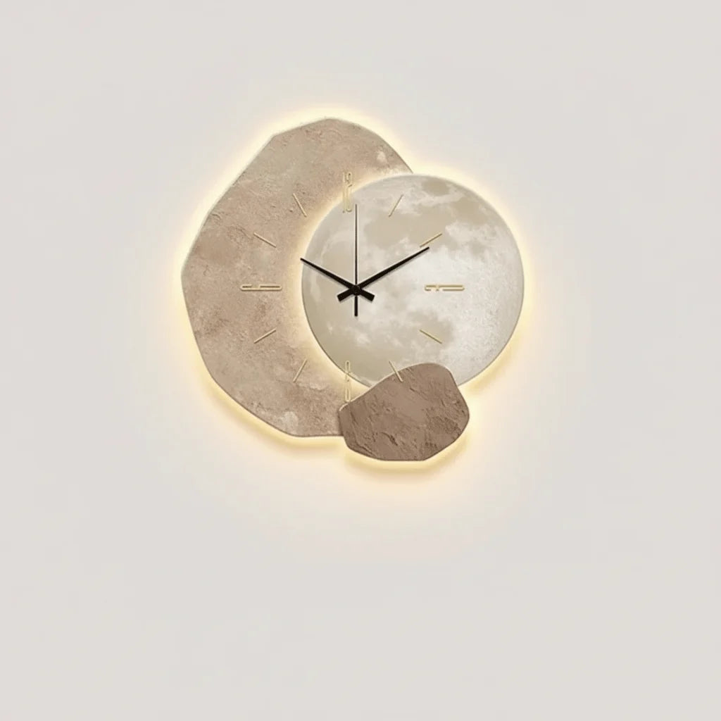 Wall Clock Silent Non-Ticking Scandinavian Design Clear Dial