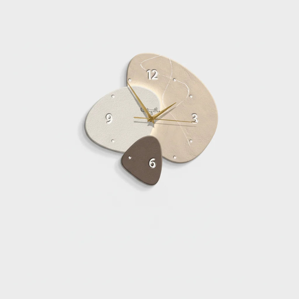 Wall Clock Silent Non-Ticking Scandinavian Design Clear Dial