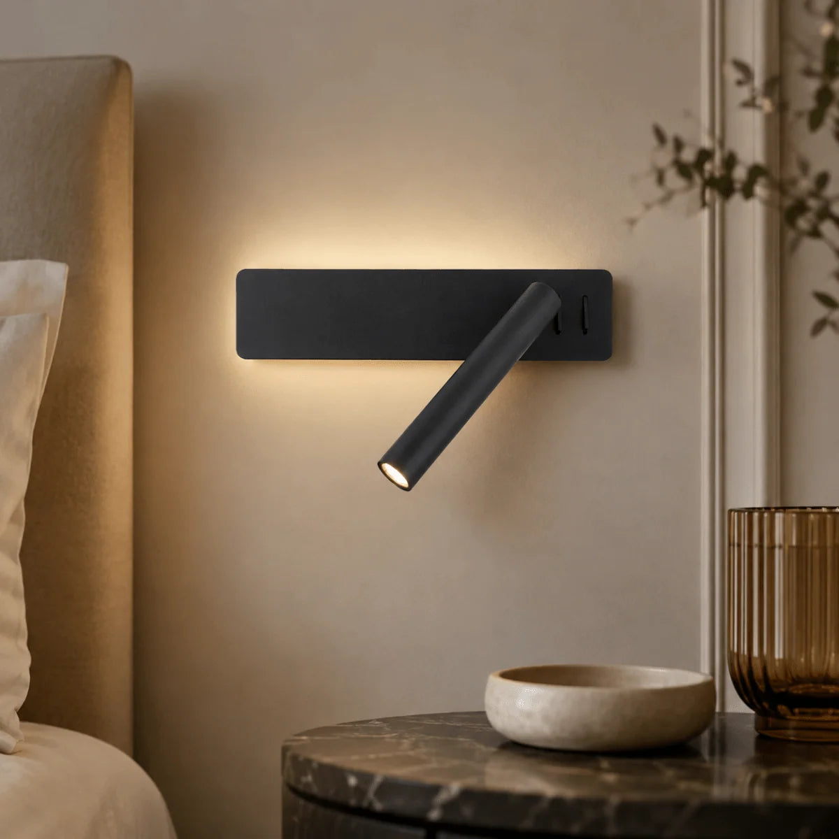 Wall Lamp 360° Rotating Adjustable Brightness LED