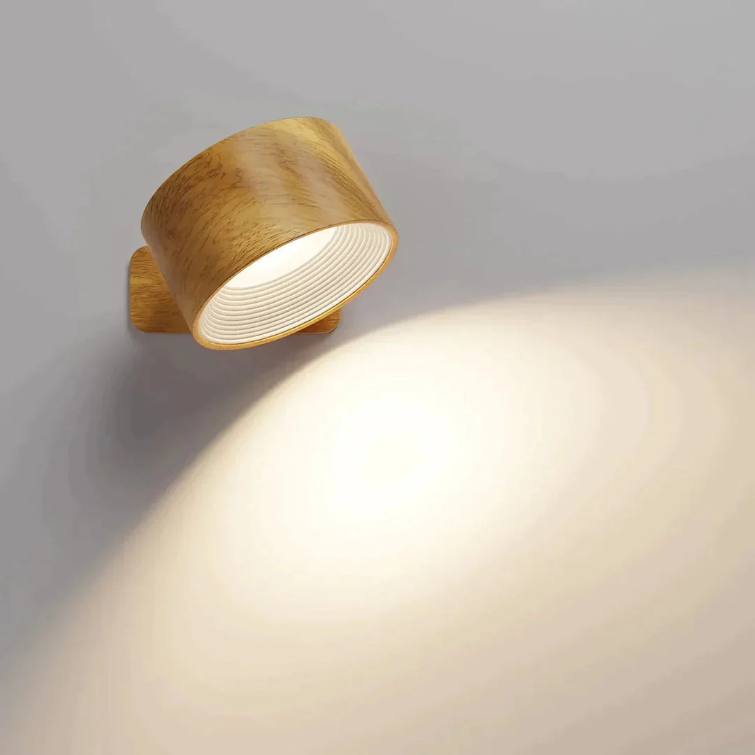 Wall Light 360° Rotating Head Touch Dimming USB-C Rechargeable