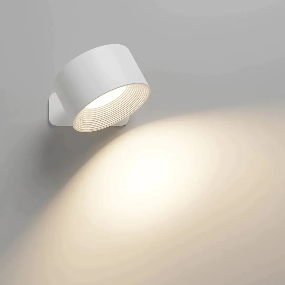 Wall Light 360° Rotating Head Touch Dimming USB-C Rechargeable