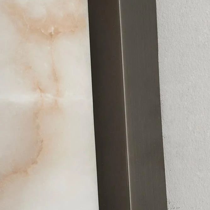 Wall Light Marble-Look Copper Accents Warm-White LED