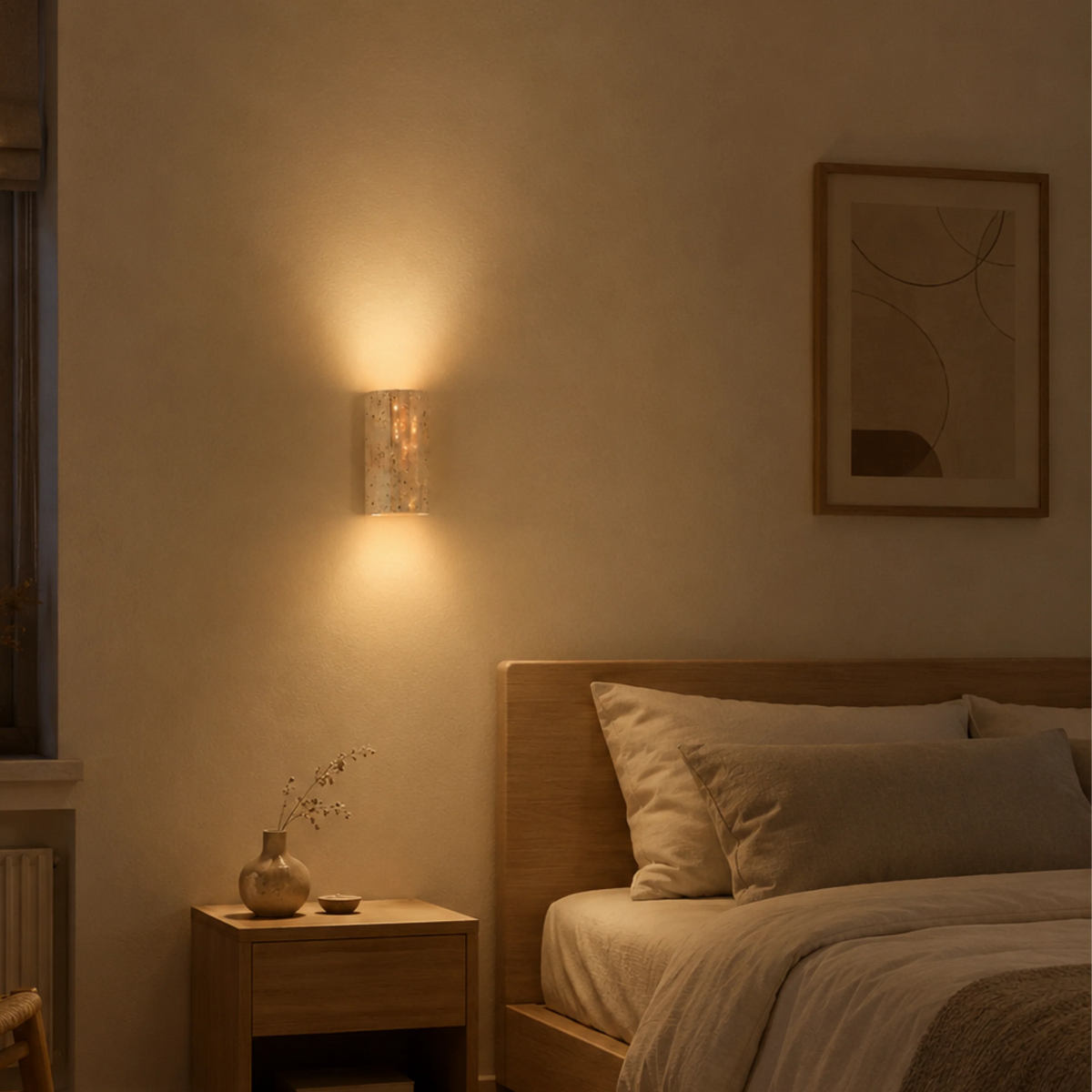 Wall Light Natural Stone Compact Hardwired