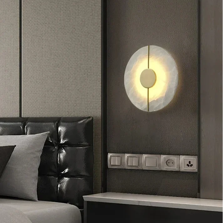 Wall Light Natural Stone Integrated LED Diffused Glow