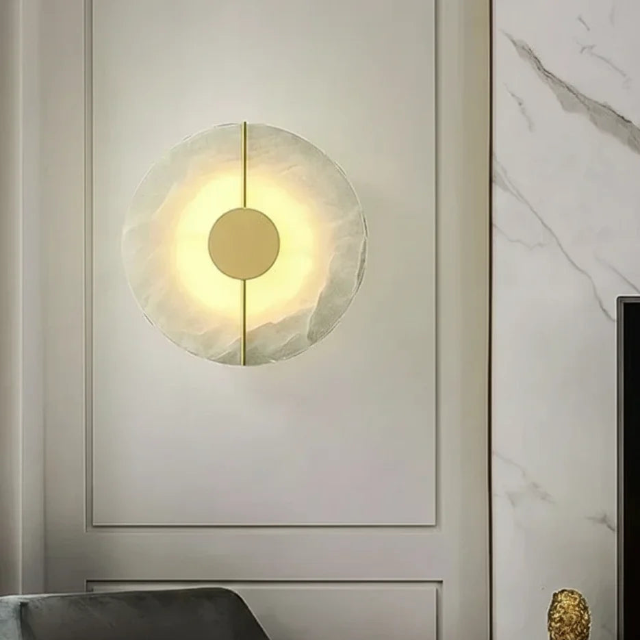 Wall Light Natural Stone Integrated LED Diffused Glow