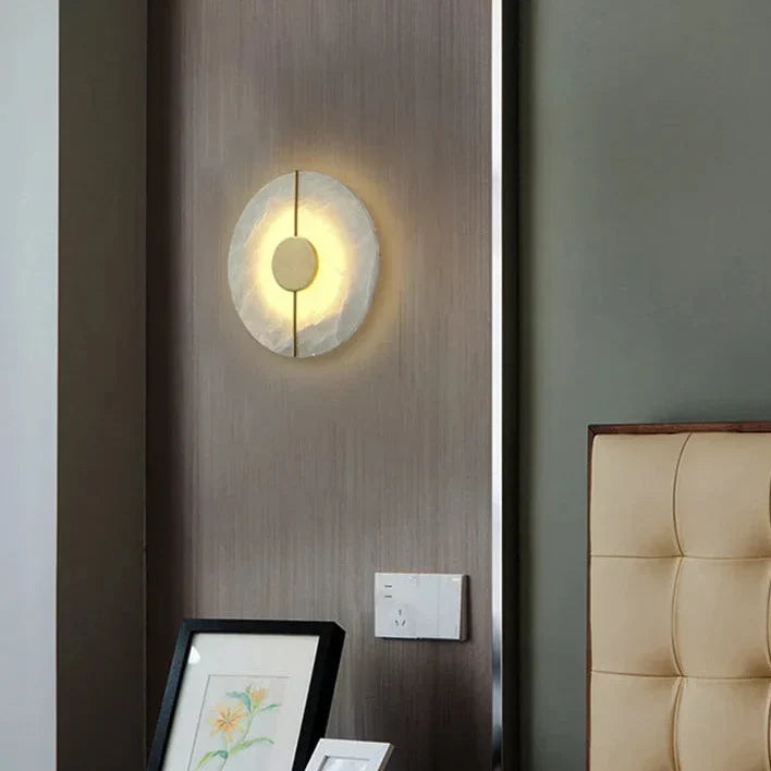 Wall Light Natural Stone Integrated LED Diffused Glow
