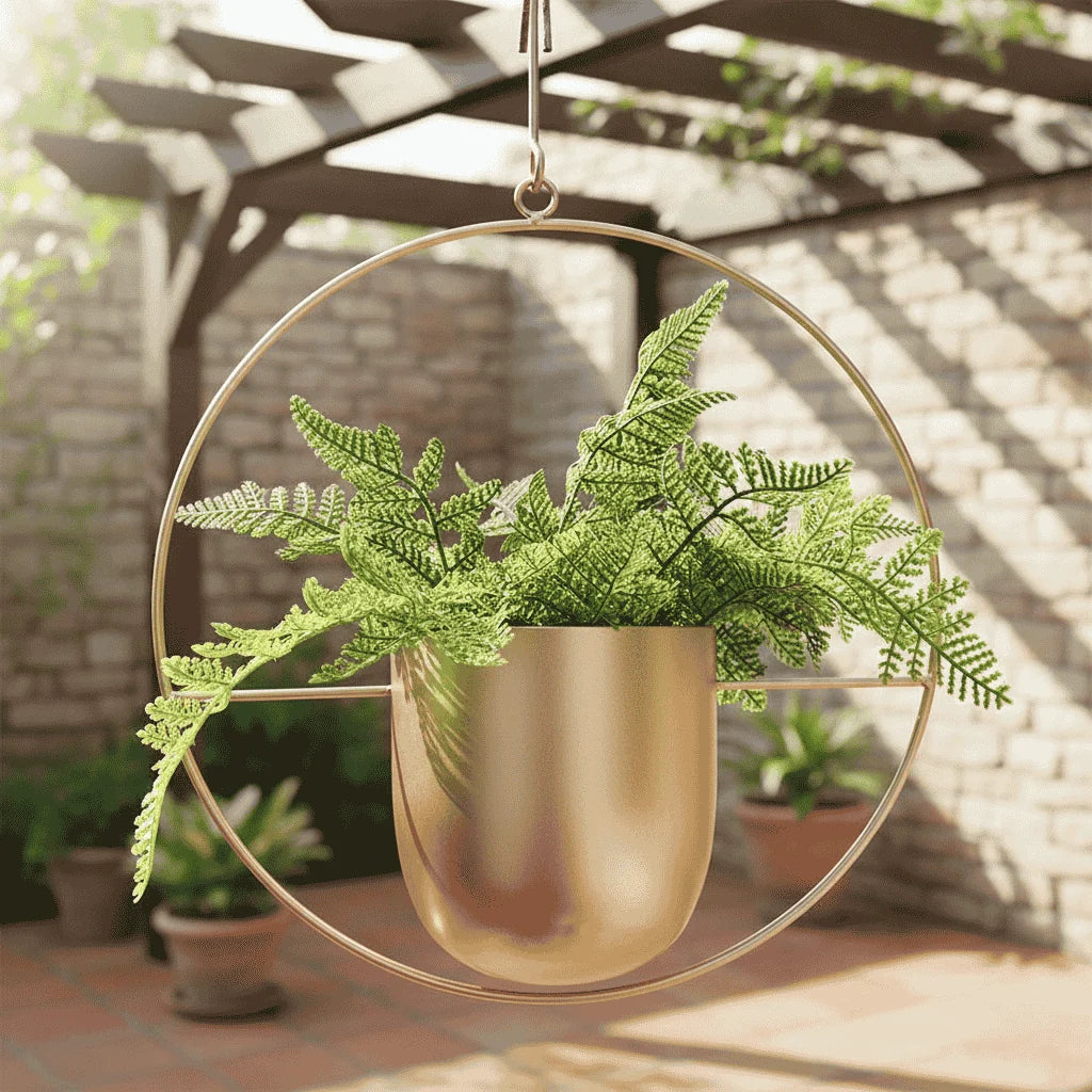Wall-Mounted Plant Holder Iron Adjustable Chain