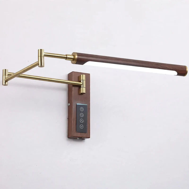 Wall-Mounted Reading Lamp Adjustable Swing Arm Full-Spectrum Light