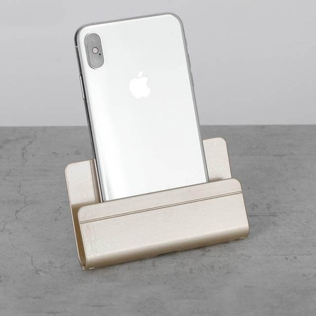 Wall Phone Holder Drill-Free Adhesive Mount With Charging Access
