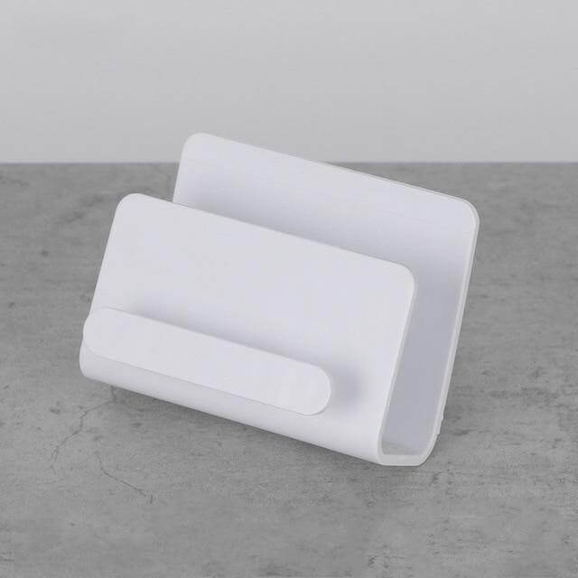 Wall Phone Holder Drill-Free Adhesive Mount With Charging Access