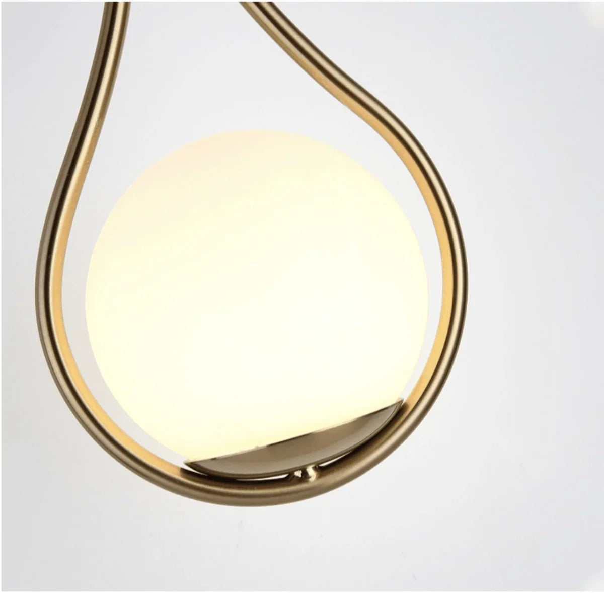 Wall Sconce Glass Globe Diffused Light Metal Housing