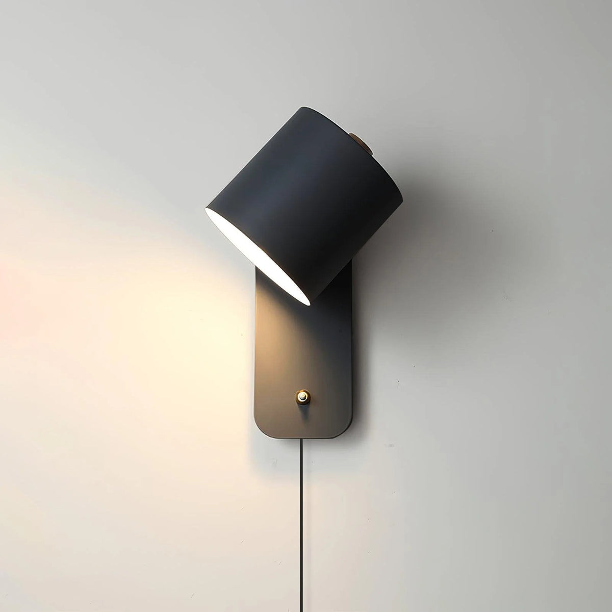 Wall Sconce Plug-In Rotatable Cylinder Design