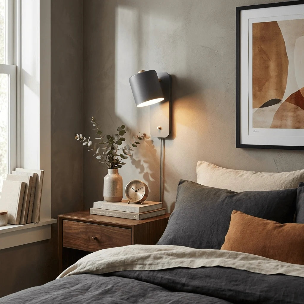 Wall Sconce Plug-In Rotatable Cylinder Design