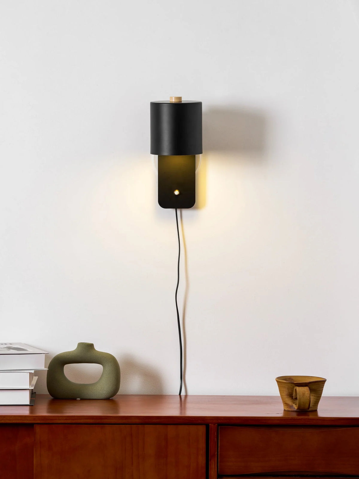 Wall Sconce Plug-In Rotatable Cylinder Design