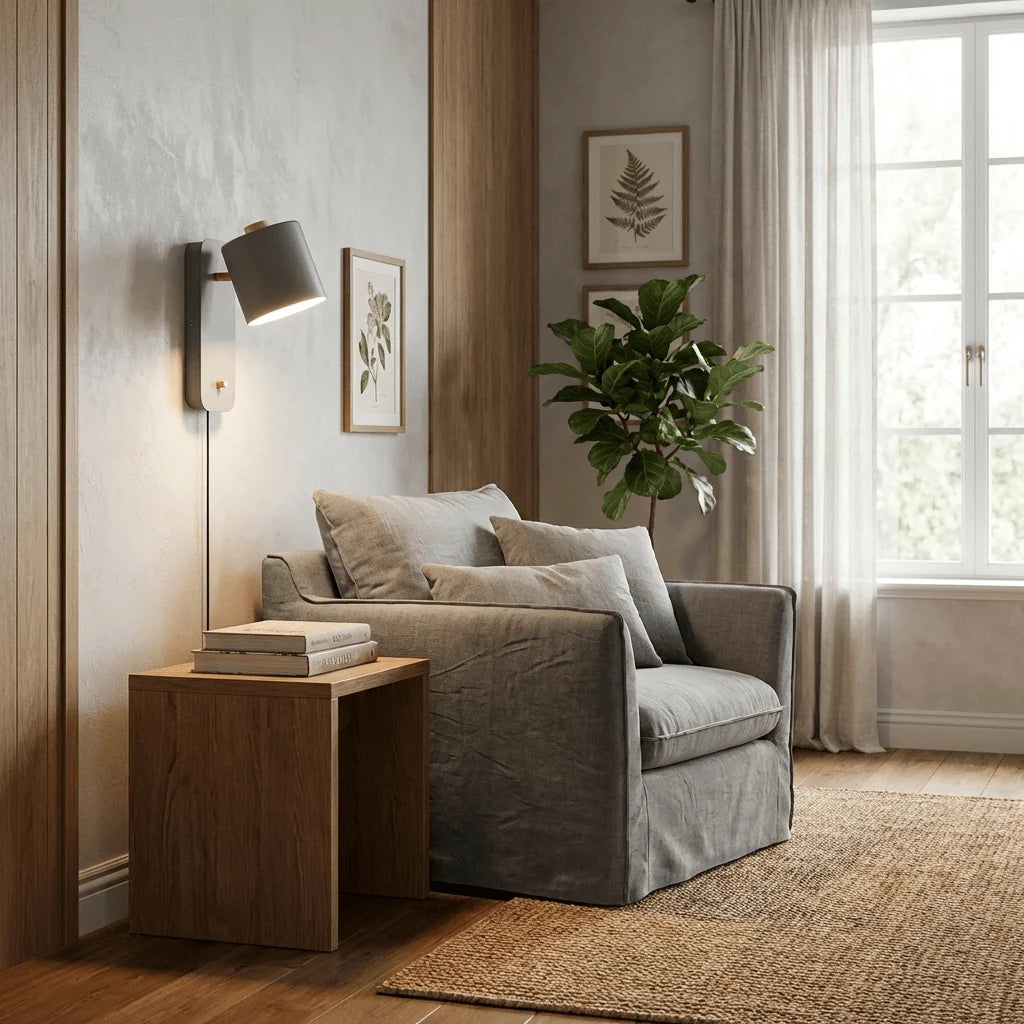 Wall Sconce Plug-In Rotatable Cylinder Design