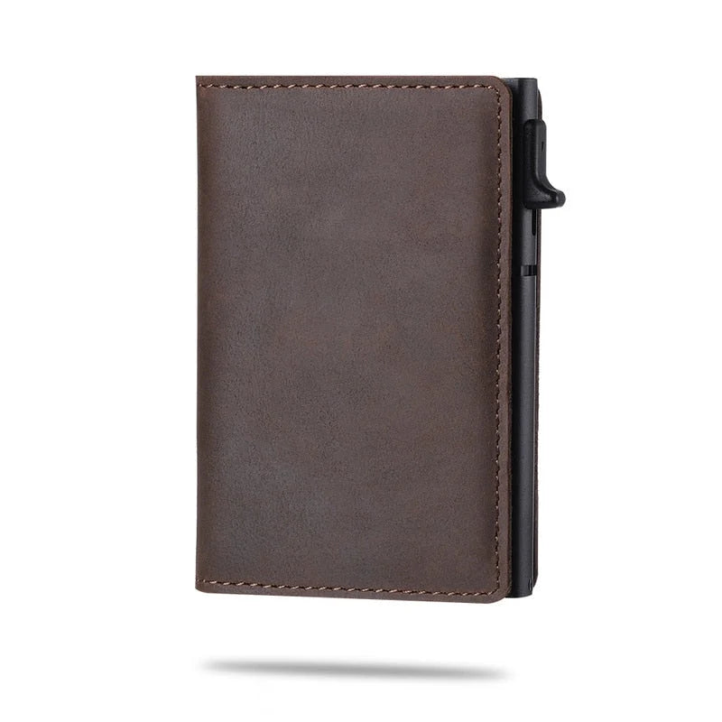 Wallet Carbon Fiber Slim Built-In Tracker Slot