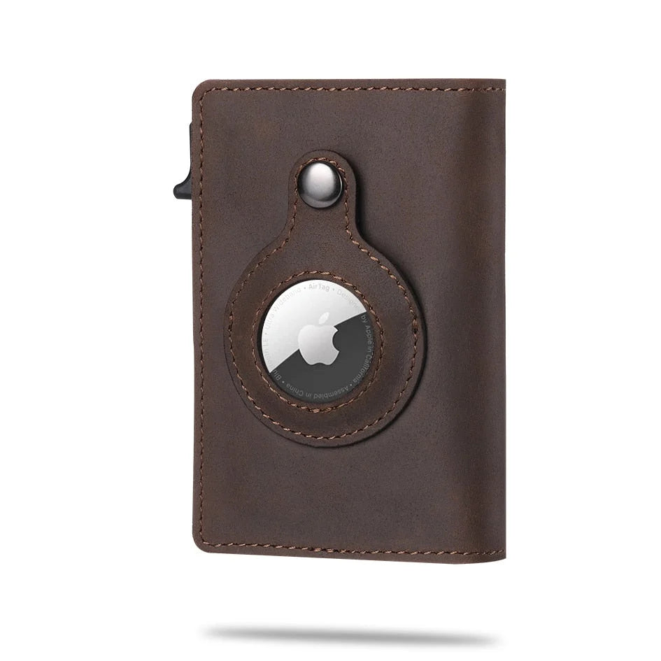 Wallet Carbon Fiber Slim Built-In Tracker Slot