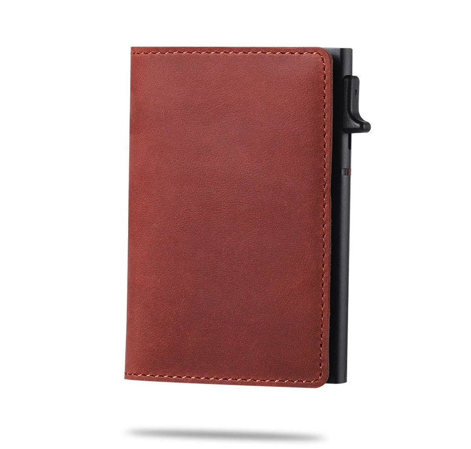 Wallet Carbon Fiber Slim Built-In Tracker Slot