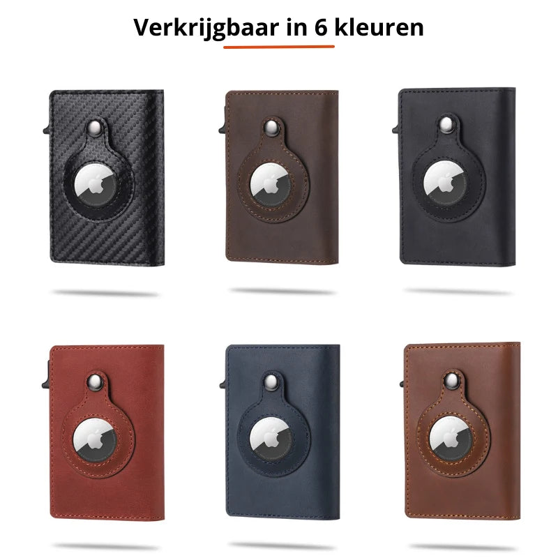 Wallet Carbon Fiber Slim Built-In Tracker Slot