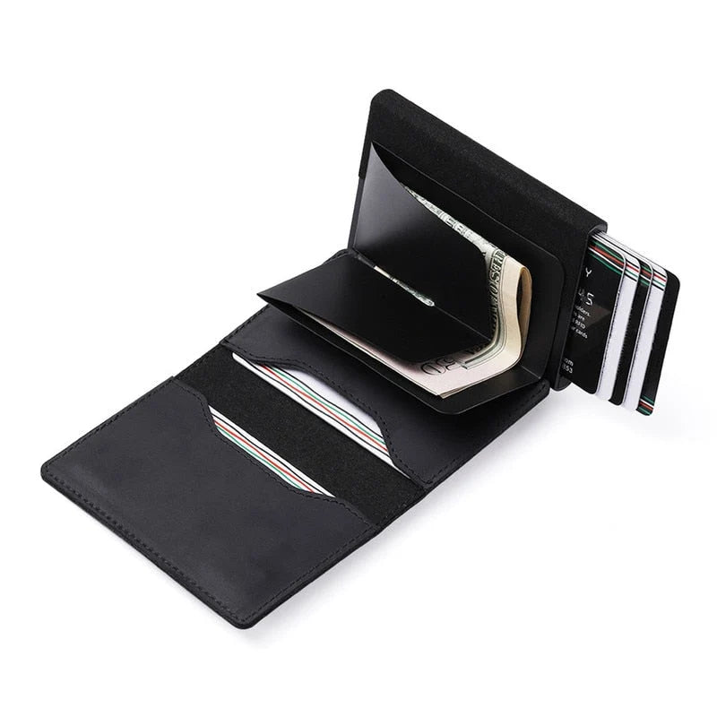 Wallet Carbon Fiber Slim Built-In Tracker Slot