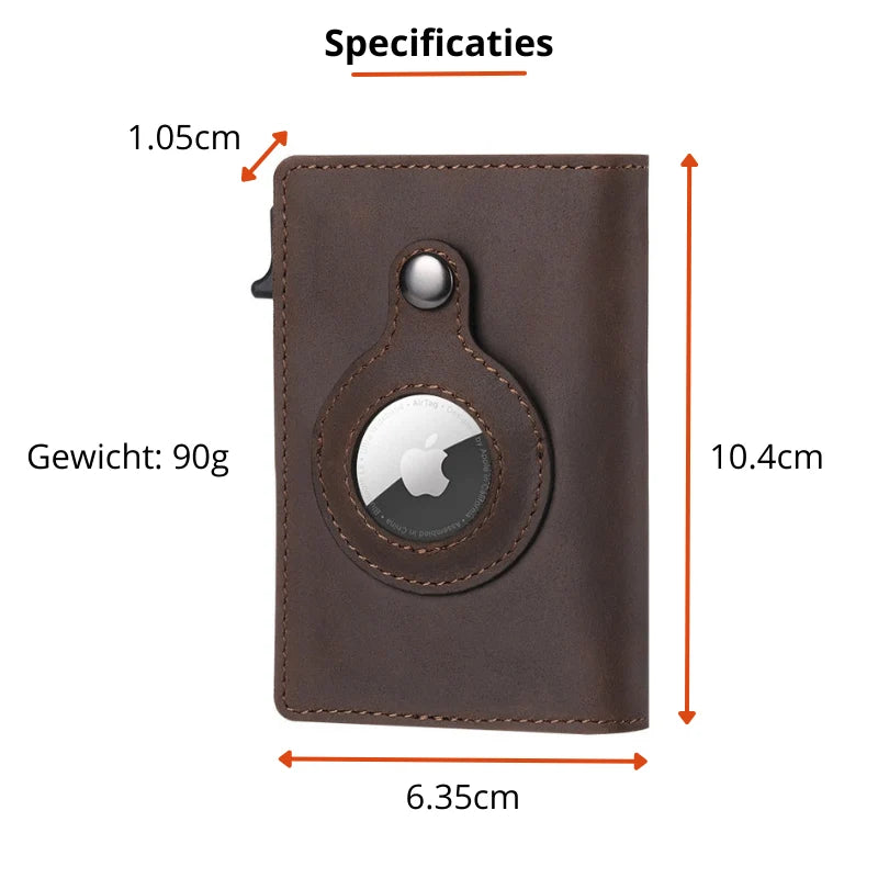 Wallet Carbon Fiber Slim Built-In Tracker Slot