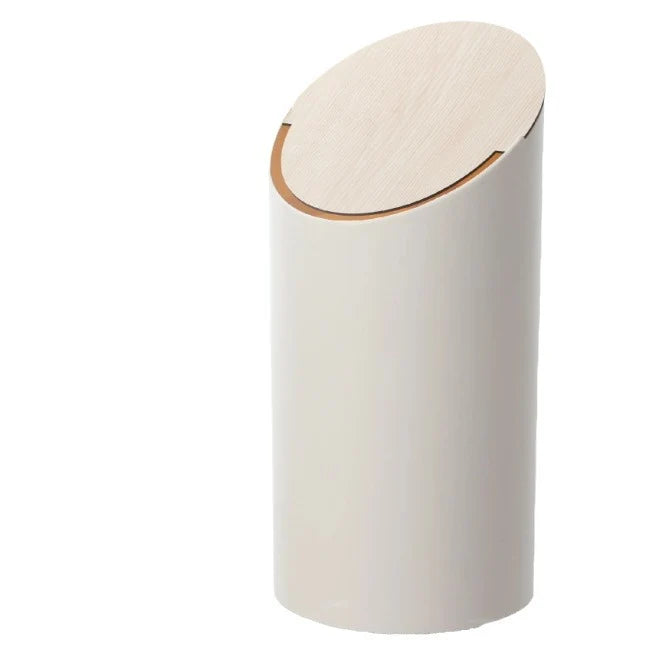 Waste Bin Slim Oval Soft-Closing Rotating Lid