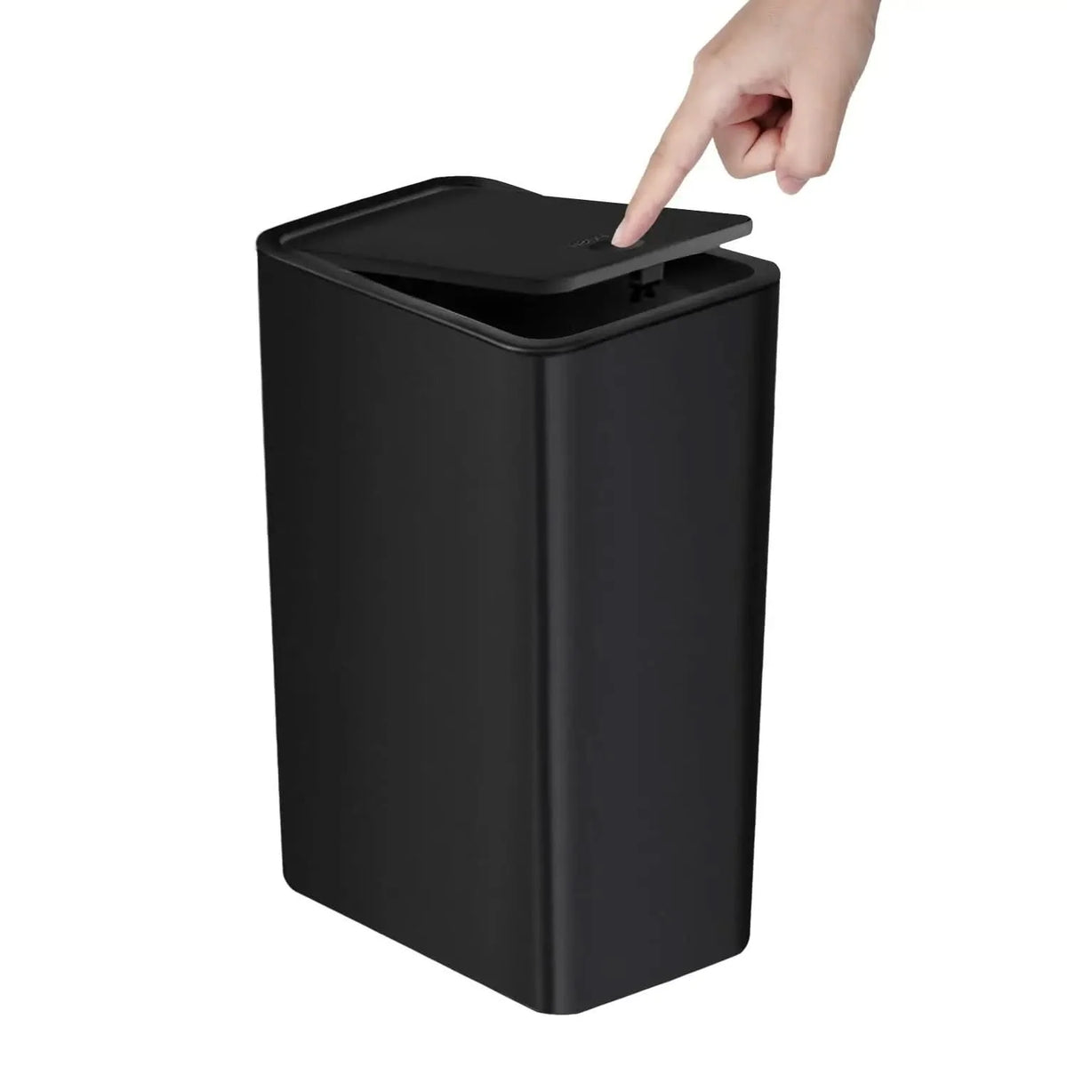 Waste Bin Slim Space-Saving Push-Button Lid 2.64 Gallon