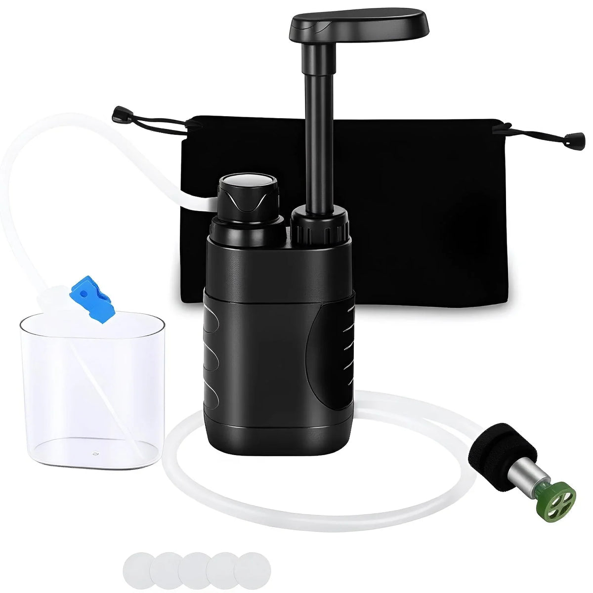 Water Purifier 3-Stage Filtration Manual Hand Pump