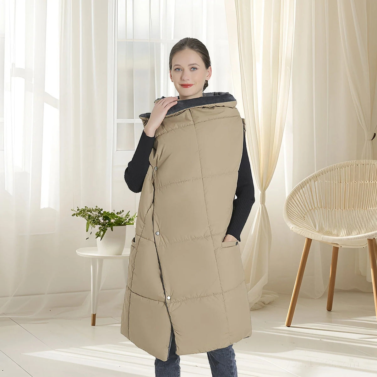 Wearable Blanket Heated USB-Powered Six Heating Zones