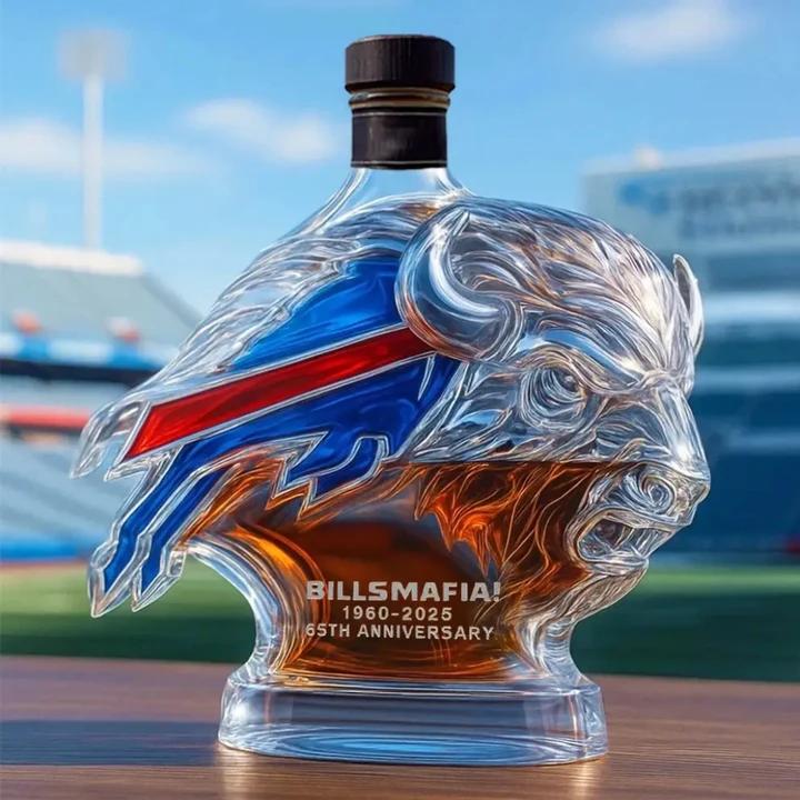 Whiskey Bottle Glass Anniversary Commemorative Design