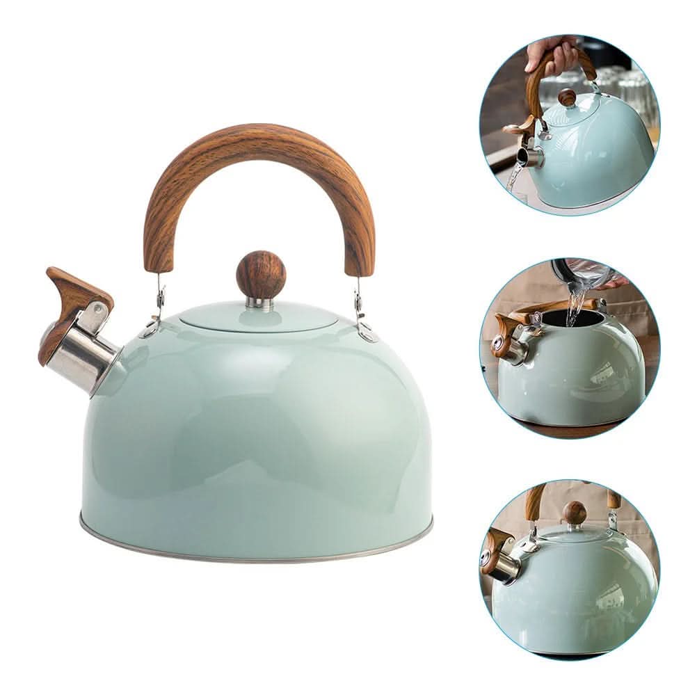 Whistling Kettle Stainless Steel 2.6 Qt Heat-Insulating Handle