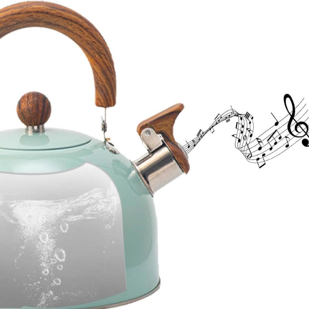 Whistling Kettle Stainless Steel 2.6 Qt Heat-Insulating Handle