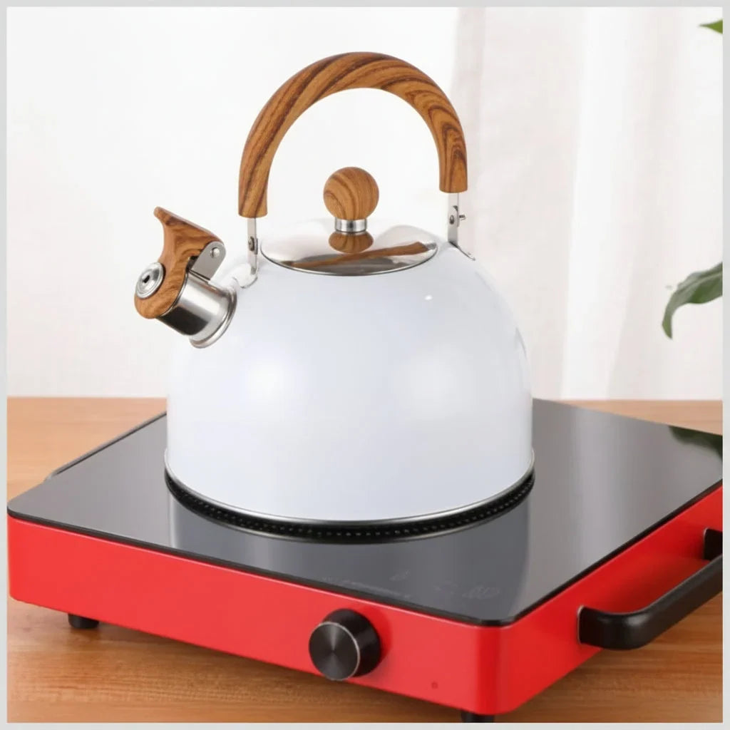 Whistling Kettle Stainless Steel 2.6 Qt Heat-Insulating Handle