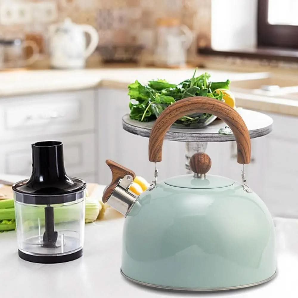 Whistling Kettle Stainless Steel 2.6 Quart Cooktop Compatible