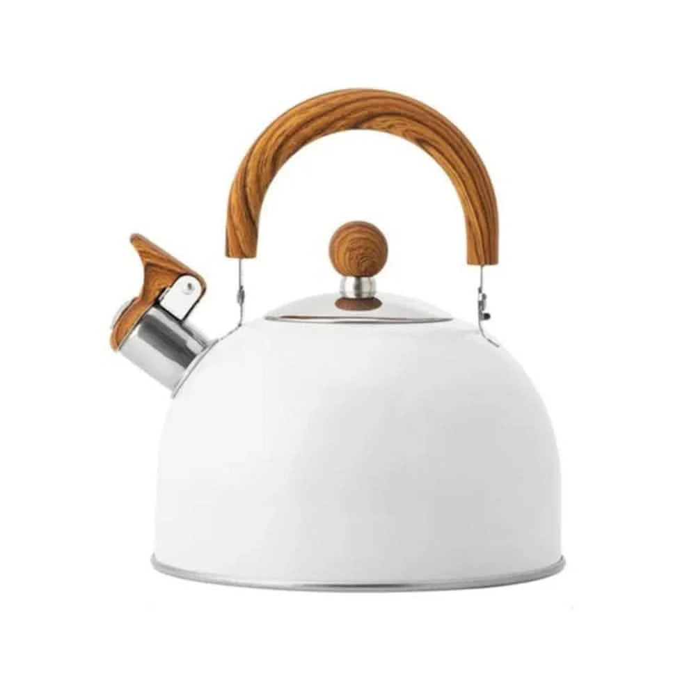 Whistling Kettle Stainless Steel 2.6 Quart Cooktop Compatible
