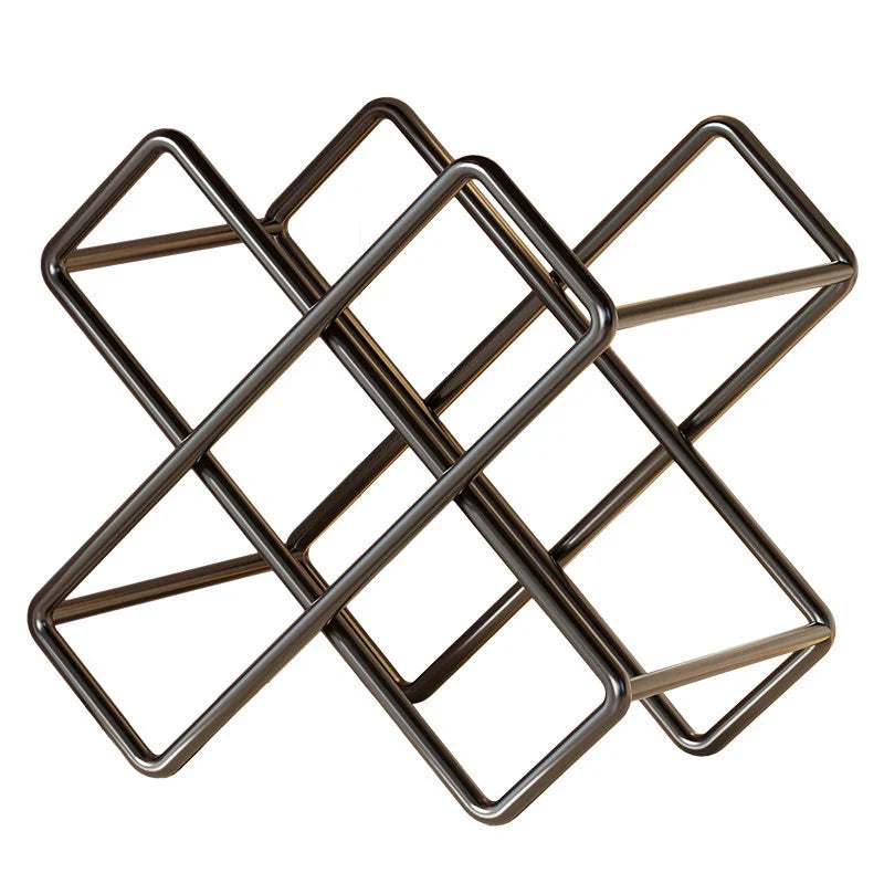 Wine Bottle Rack Stackable Steel 6-Bottle Capacity